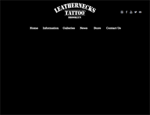 Tablet Screenshot of leatherneckstattoo.com